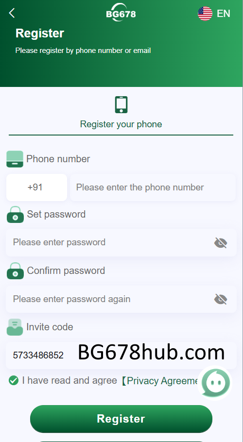 BG678 Register